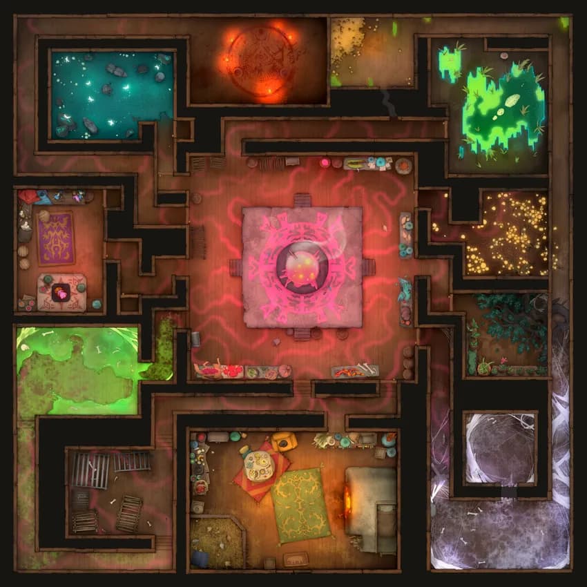 Baba Yaga's Domain: Interior map