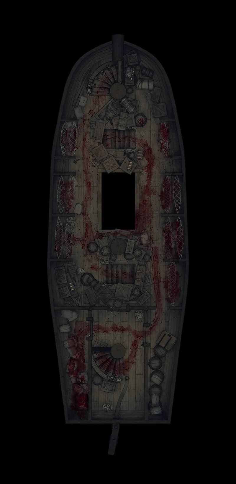 Haunted Ghost Ship Interior map, Massacre Middle Deck variant thumbnail