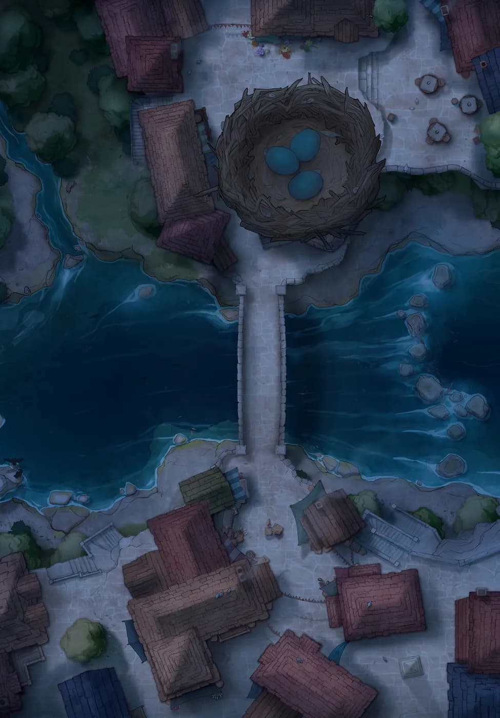 Bridge Town map, Big Nest Eggs Night variant thumbnail