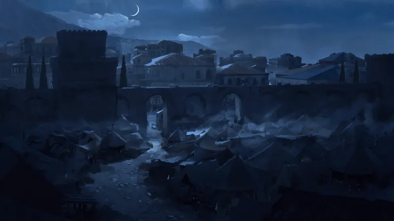 City Marketplace map, No Castle Night variant