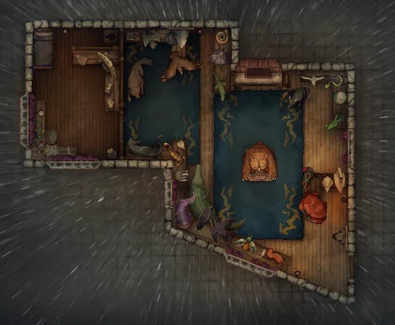City Streets map, Jarva's Taxidermy Parlour Ground Rain variant thumbnail