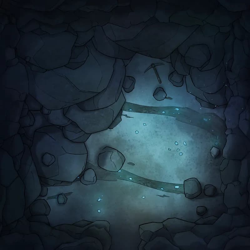 Modular Caves map, Crystal Caverns Gemstone Mine 02 variant thumbnail