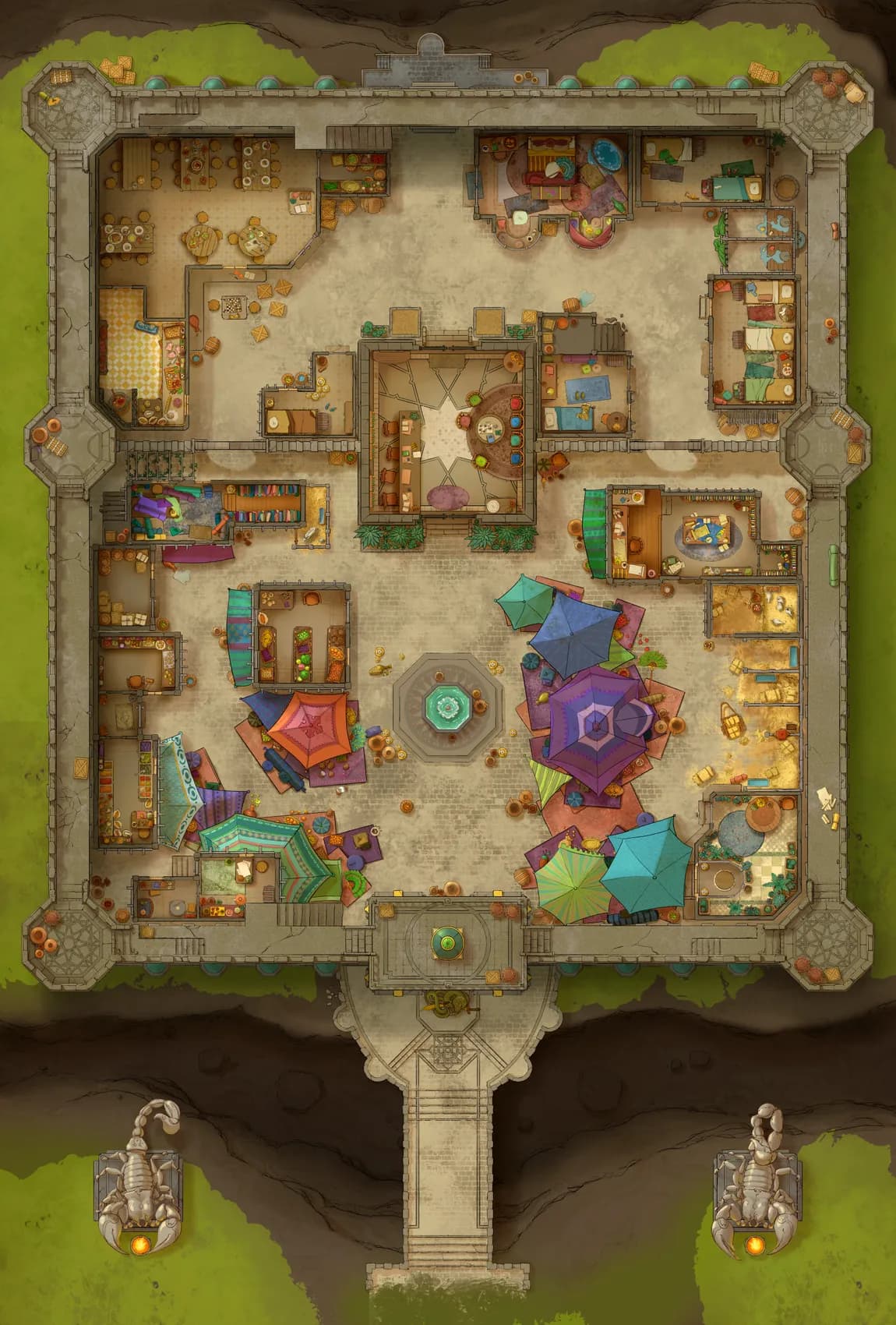 Desert Caravanserai map, Hill Castle variant thumbnail