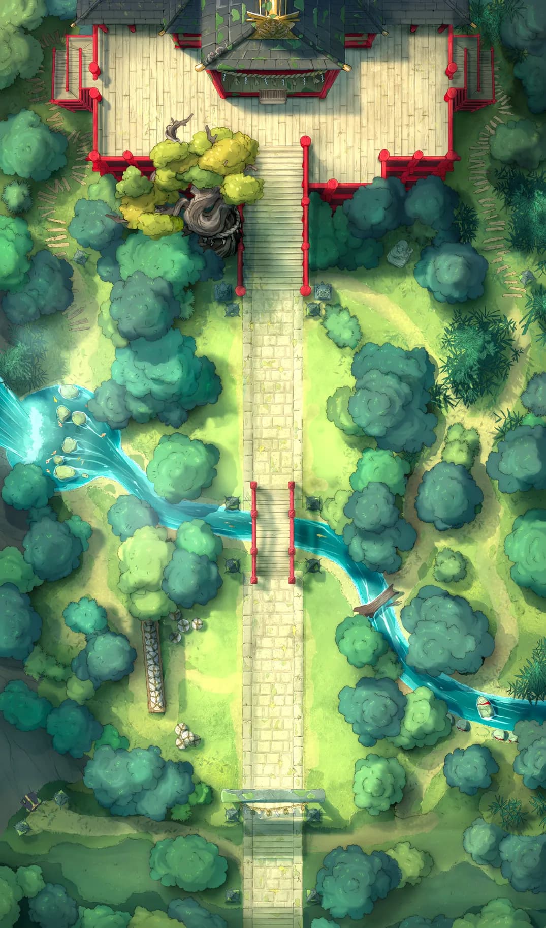 Forest Shrine Festival map, Natural Day variant thumbnail