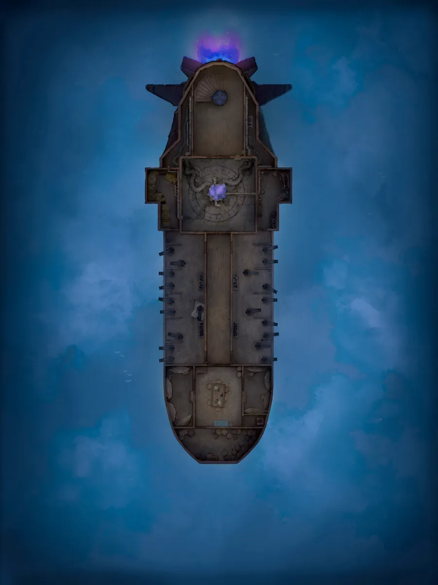 Airships! map, Original Hull Night variant thumbnail