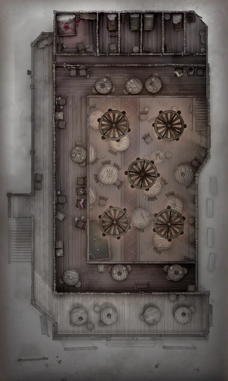 Wild West Saloon map, Top Floor Murder variant thumbnail