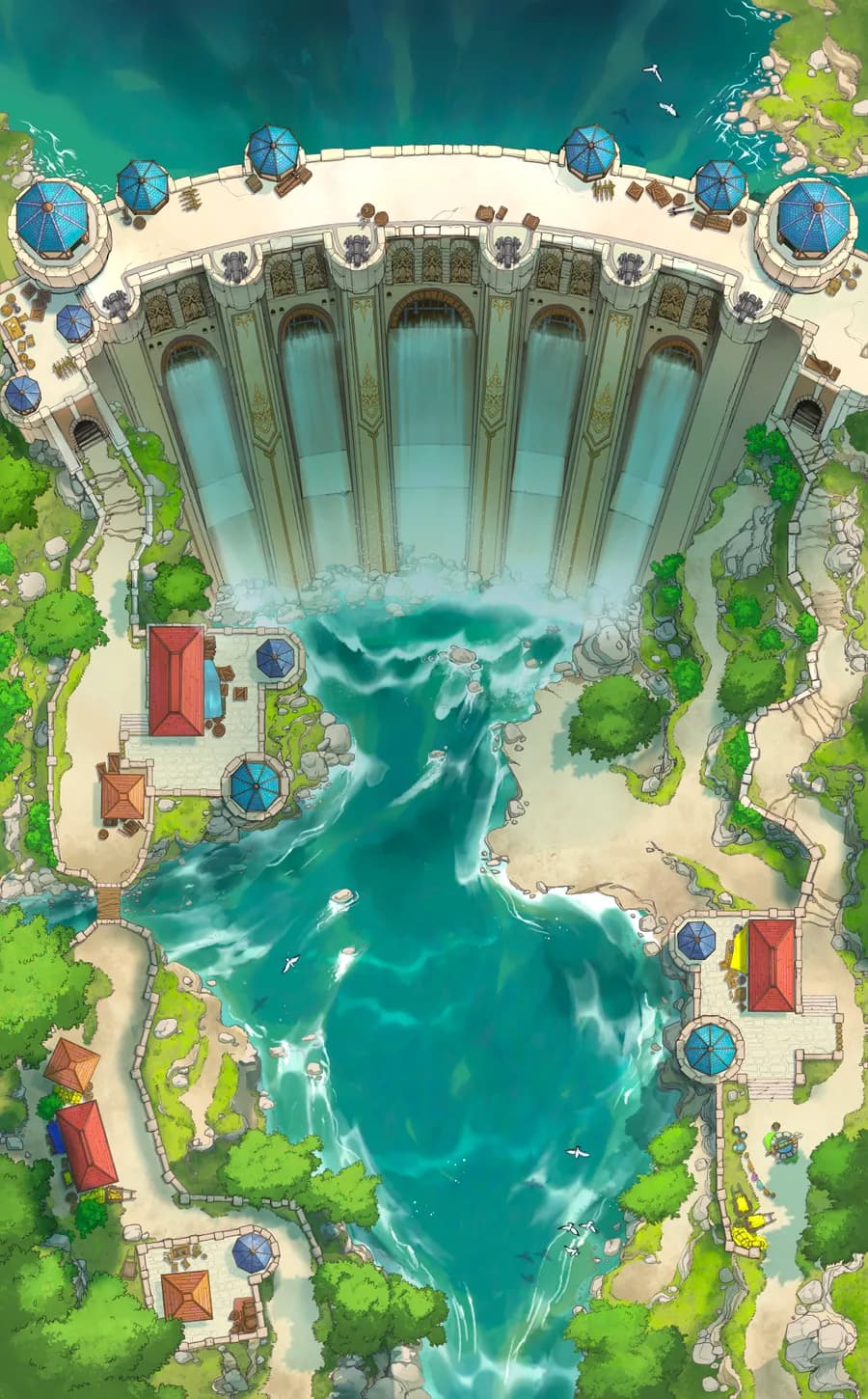 Fortified Dam map, Original Day variant