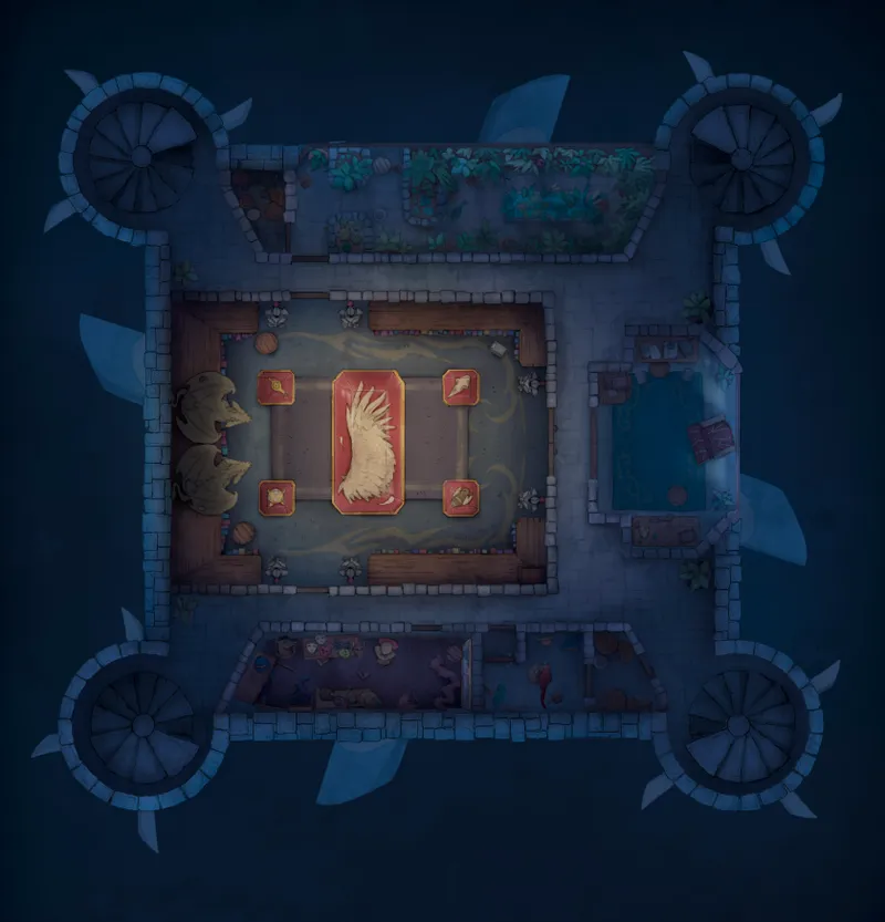 Floating Castle map, Library Room Night variant thumbnail