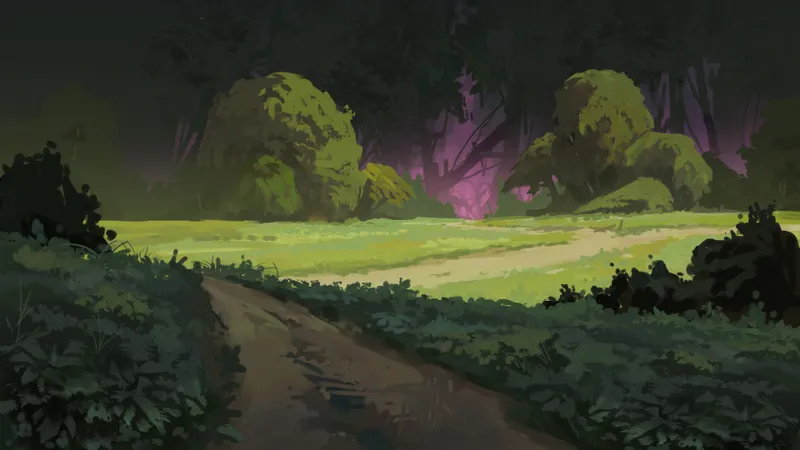 Dark Woods Edge map, No Sign Day variant