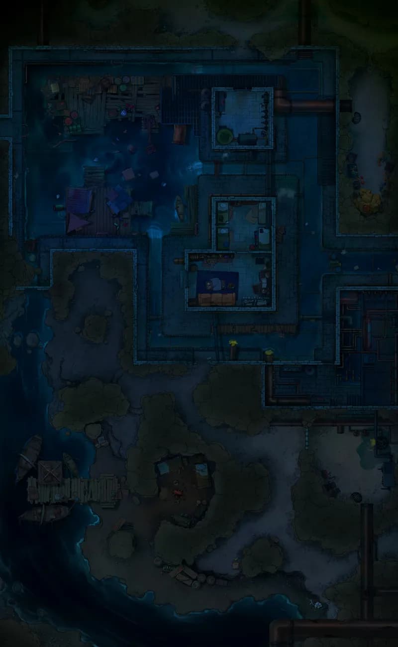 Sewer Tunnels map, Dark variant