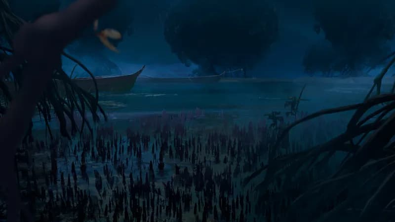 Mangrove Forest map, Desert Night variant