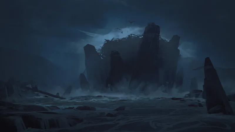 Harpy Cove map, No Rain Night variant