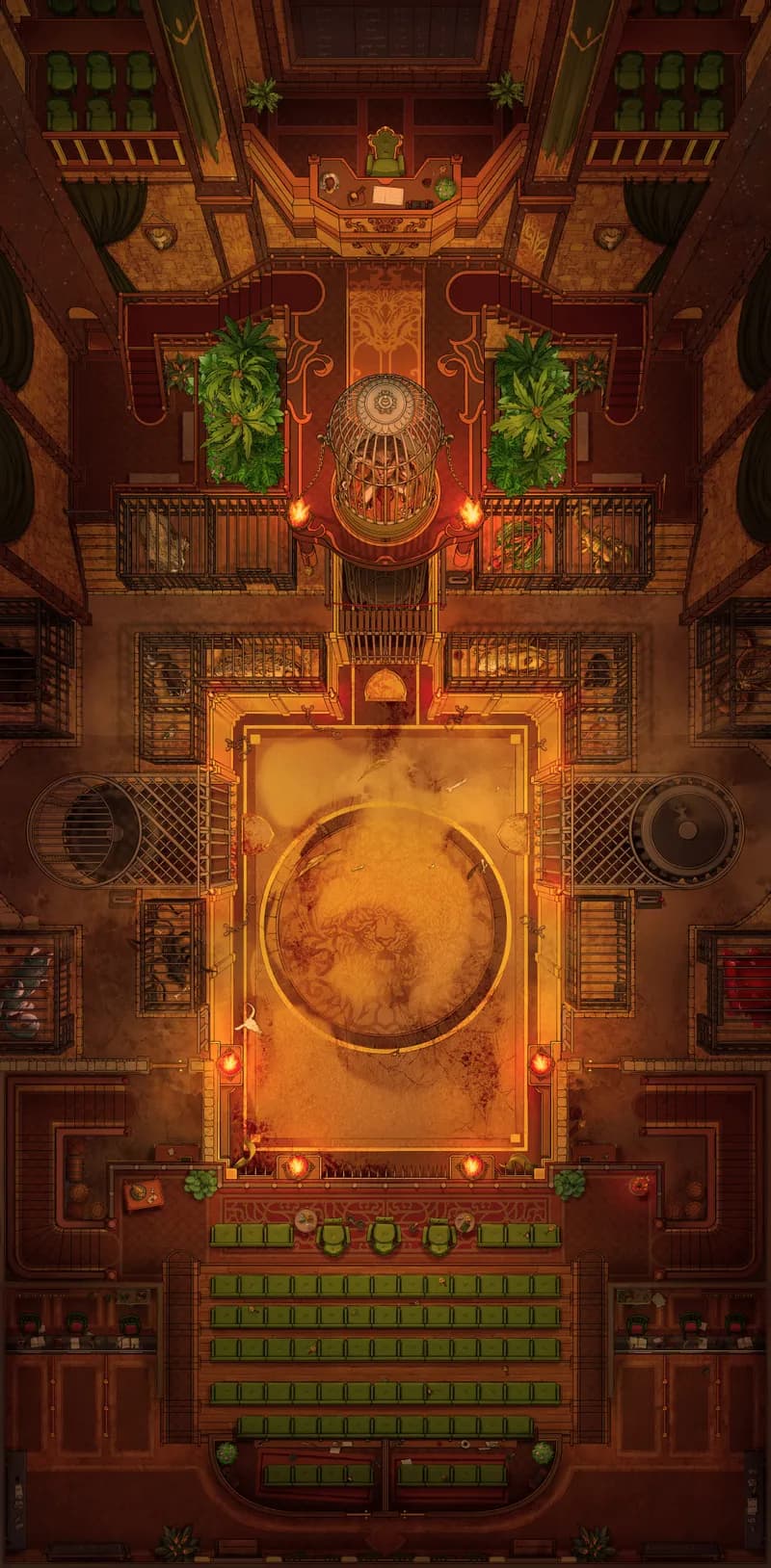 Monster Fighting Pit map, Desert Day variant