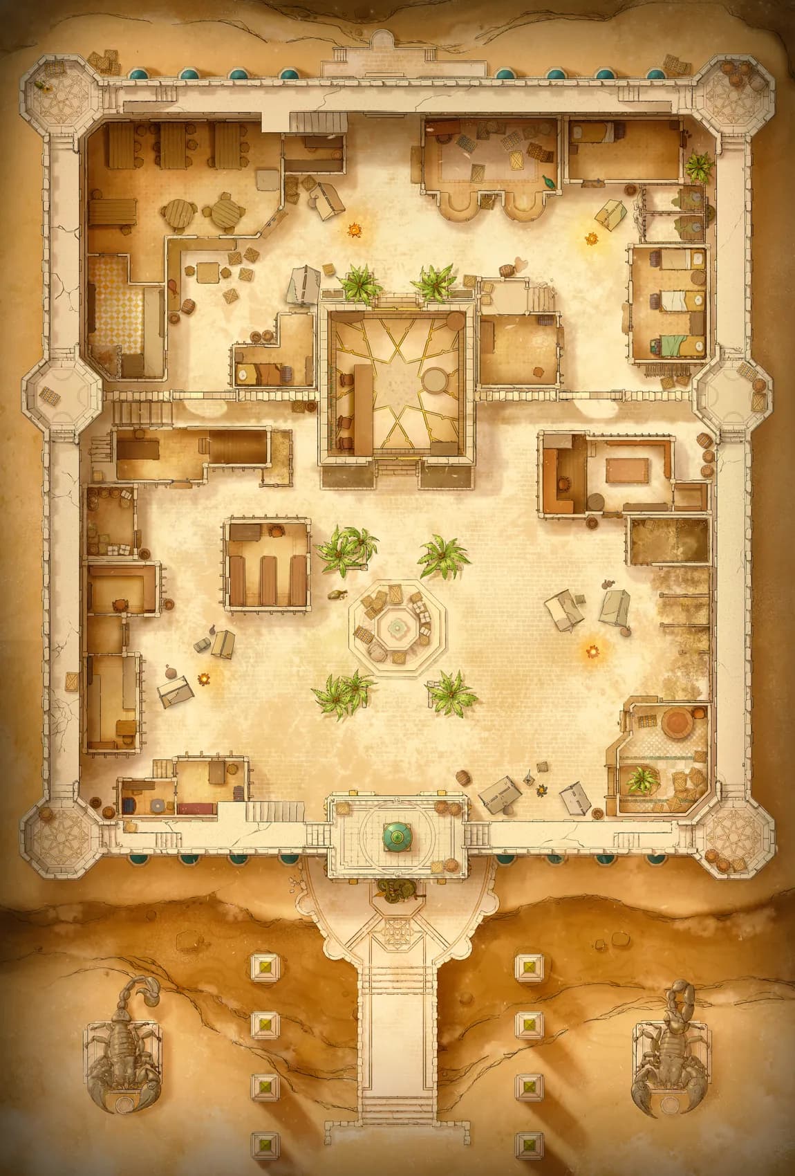 Desert Caravanserai map, Outpost Day variant thumbnail