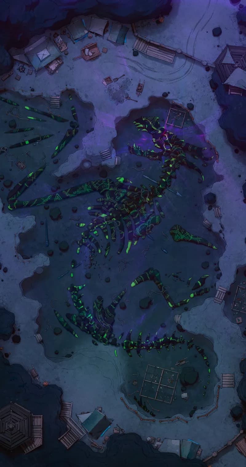 Archaeological Dig map, Necro Dragon Night variant