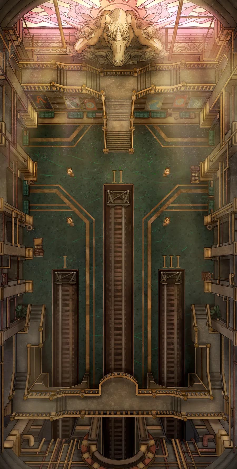 Train Station Platforms map, Stained Glass variant thumbnail