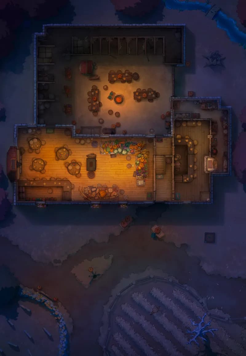 Ages of the Vale: Coaching House map, Indoors Harvest Festival Night variant thumbnail