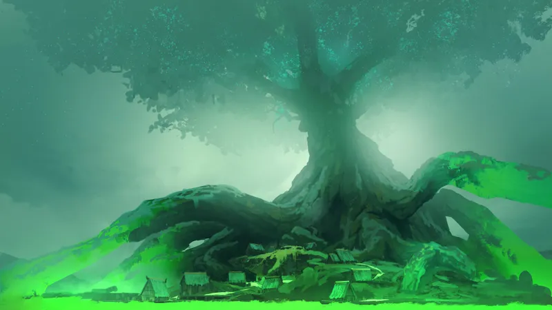 Yggdrasil Village map, Sea of Slime variant
