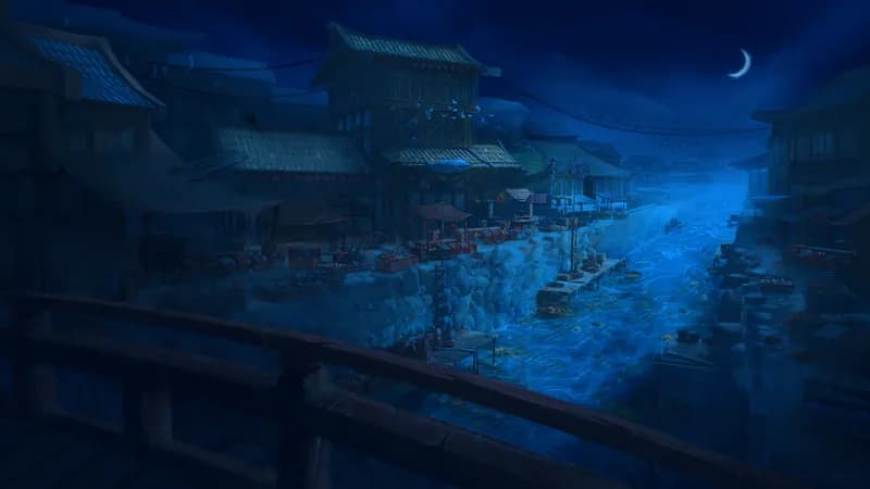 Floating Market map, No Boats Night variant
