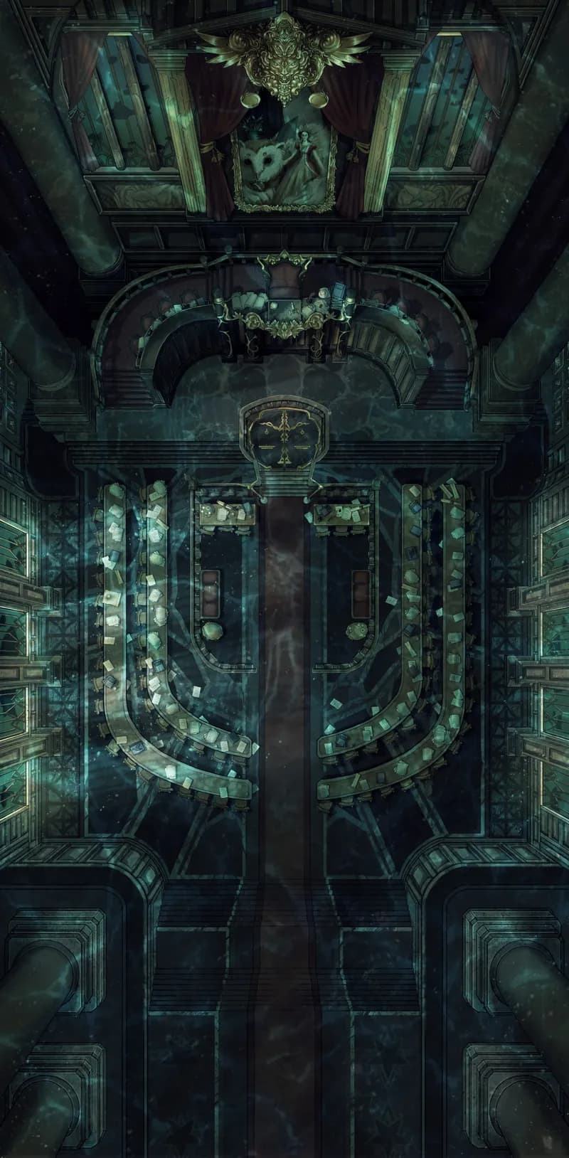 Court of Justice map, Deep Sea variant