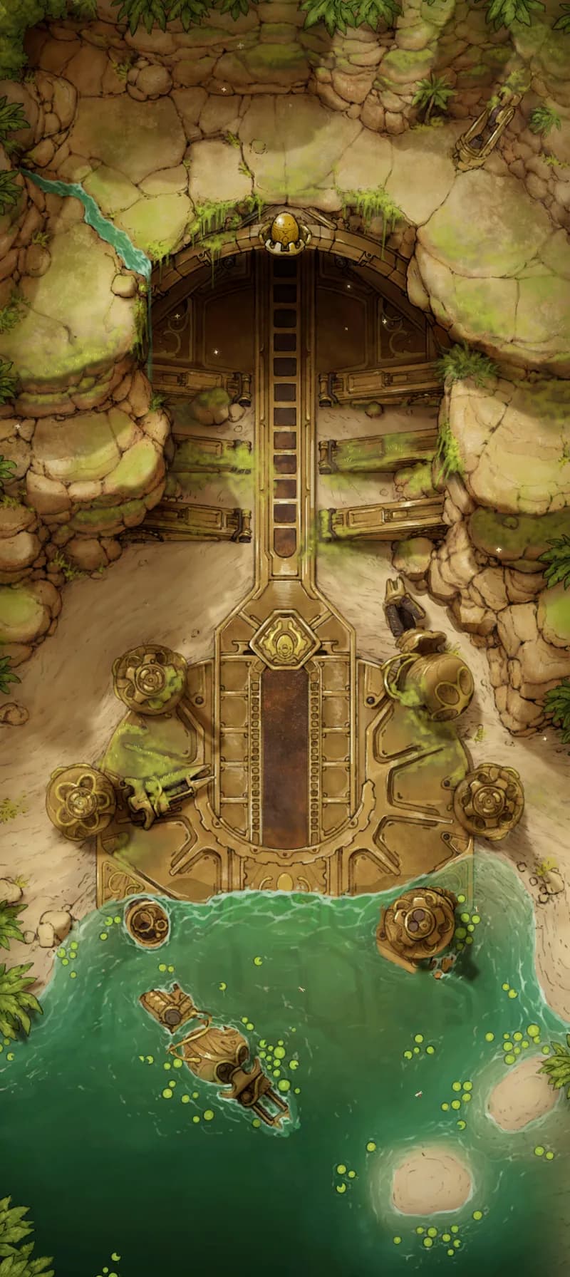 Clockwork Dragon Lair Exterior map, Original Day variant