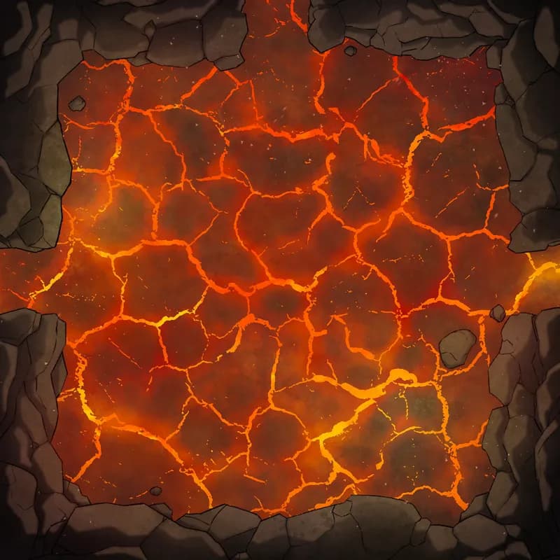 Modular Caves map, Lava Mines Cooled variant thumbnail