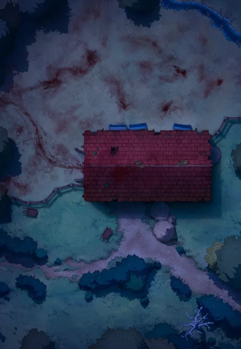 Ages of the Vale: Barn map, Roof Shuck Attack Night variant thumbnail
