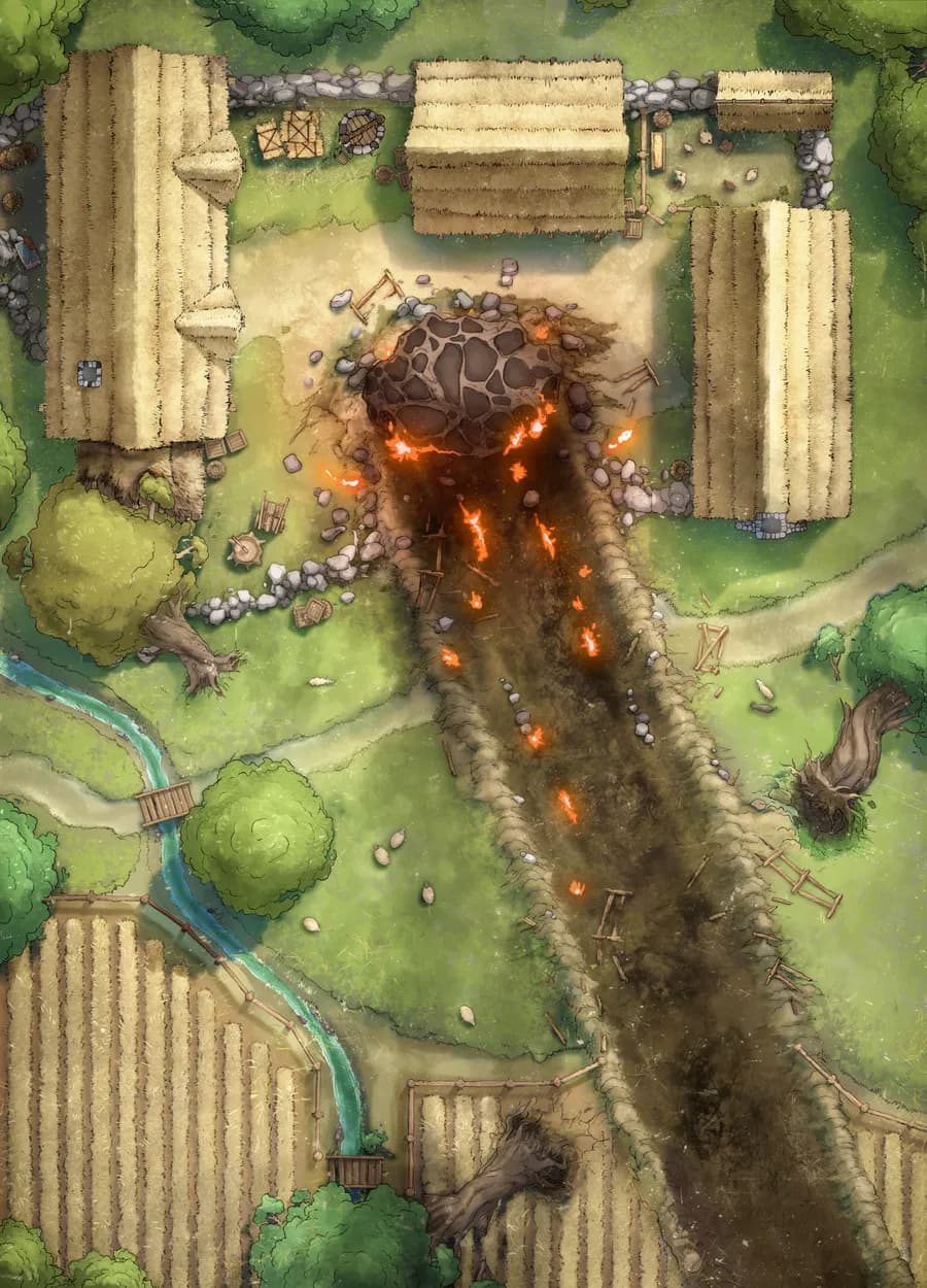 Impact Site map, Meteor Day Orange variant thumbnail