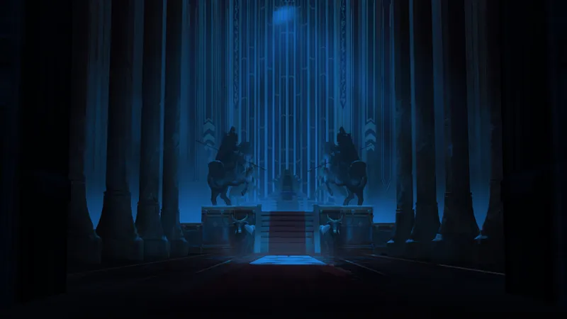 Royal Throne Room map, No Dragon Statues Night variant