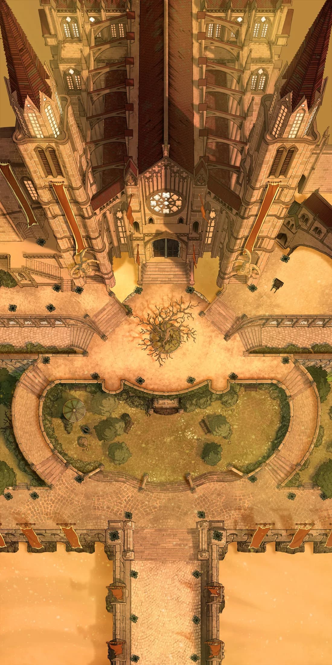 Grand Cathedral map, Desert Day variant thumbnail