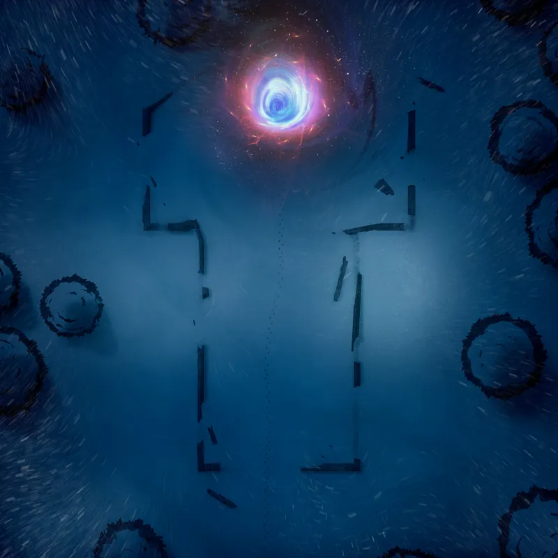 Remote Ice Village map, Church Ruins Portal at the End of the World variant thumbnail