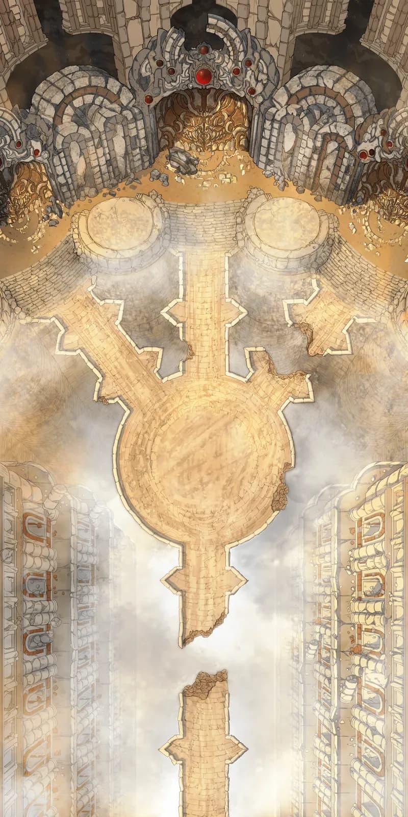 Flooded Fey Ruins map, Desert Temple variant thumbnail