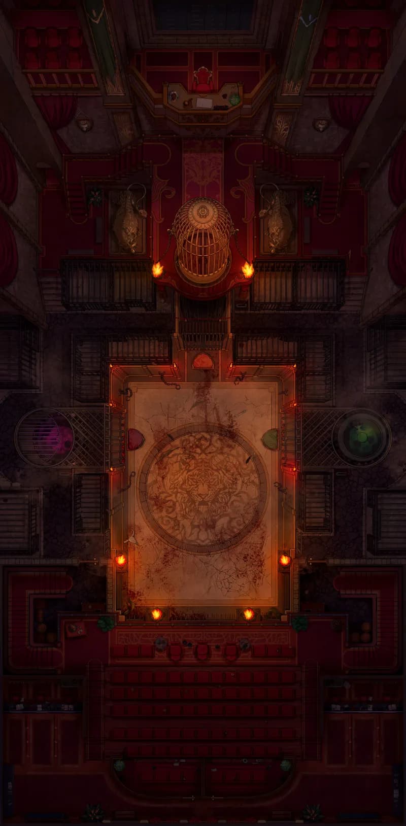 Monster Fighting Pit map, No Monsters Night variant thumbnail