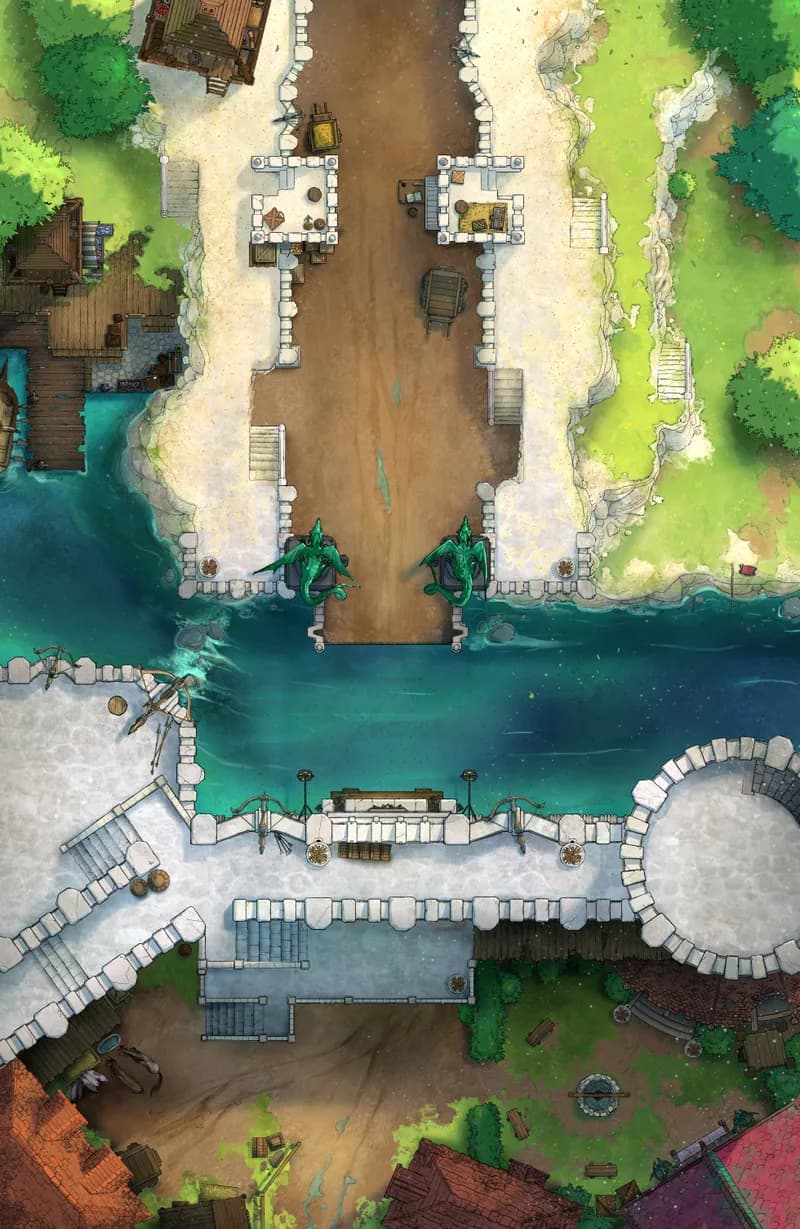 River Stronghold map, Drawbridge Up variant thumbnail