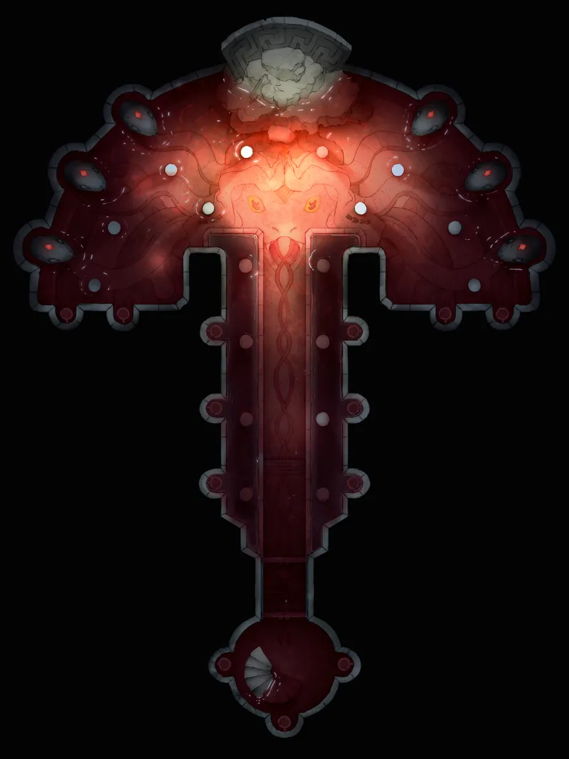 Temple of the Medusa Throne map, Blood Temple variant thumbnail