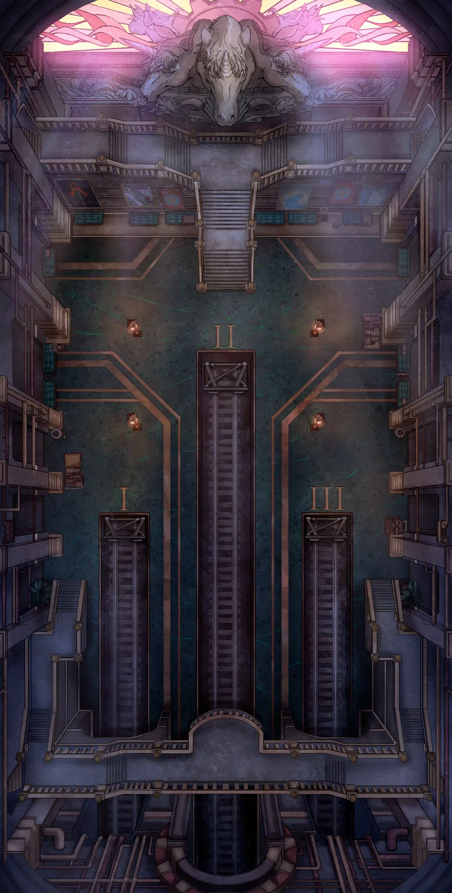 Train Station Platforms map, Sunset variant thumbnail