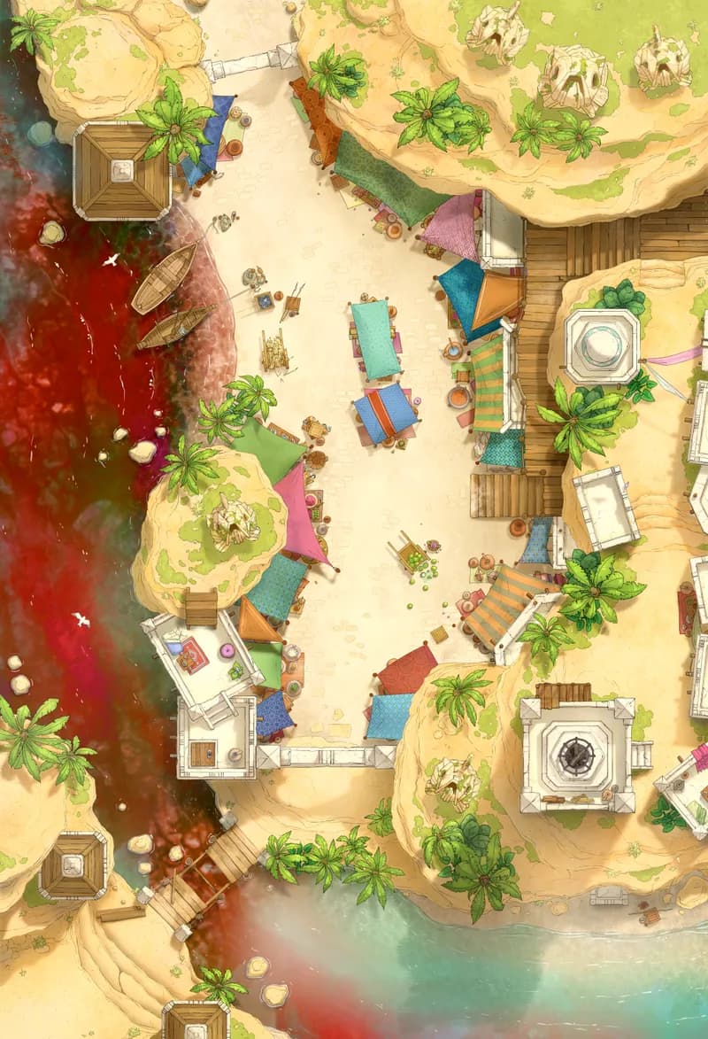 Beachside Bazaar map, Disaster At Sea variant thumbnail