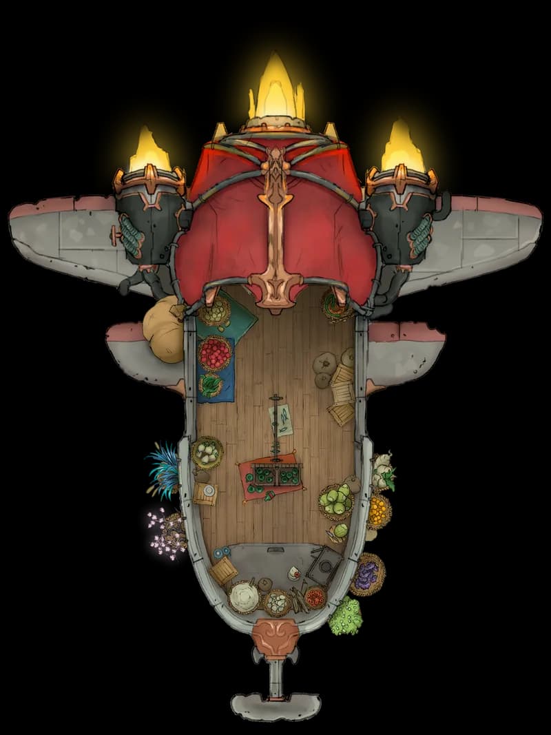 Airships! Pt. 2 map, Metal Paddle Floating Market variant thumbnail