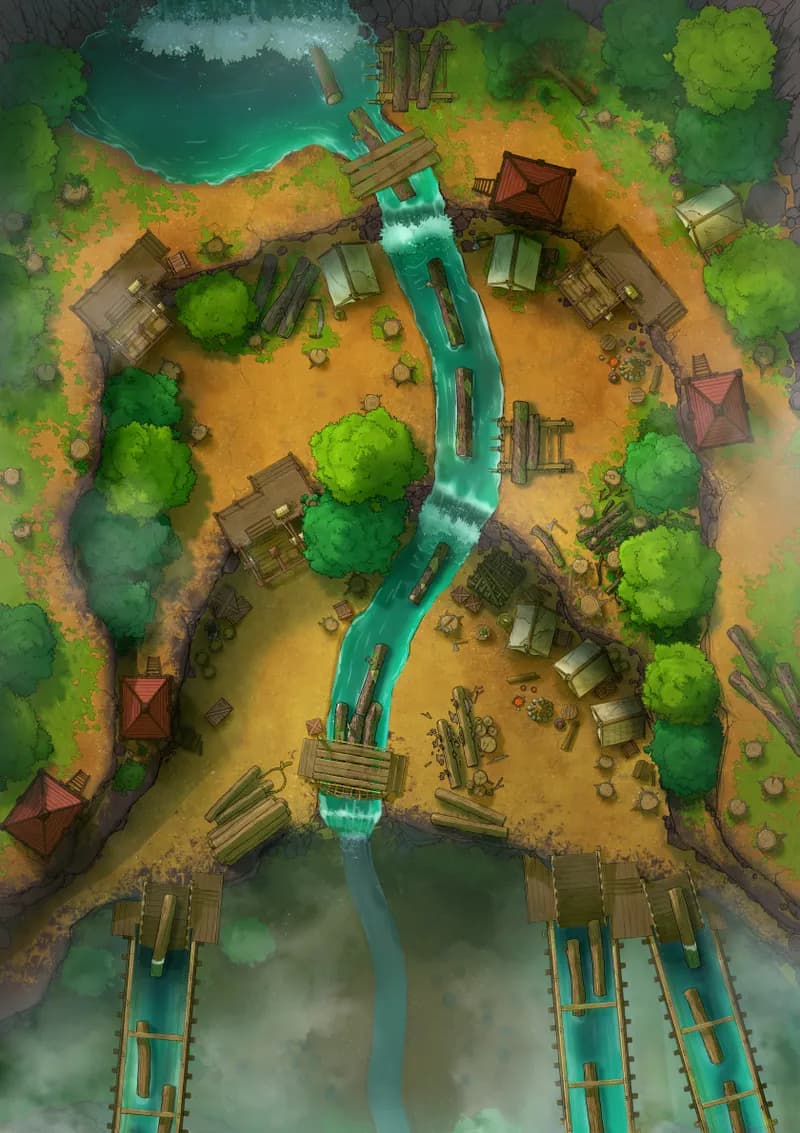 Mountain Logging Camp map, Original Day variant thumbnail