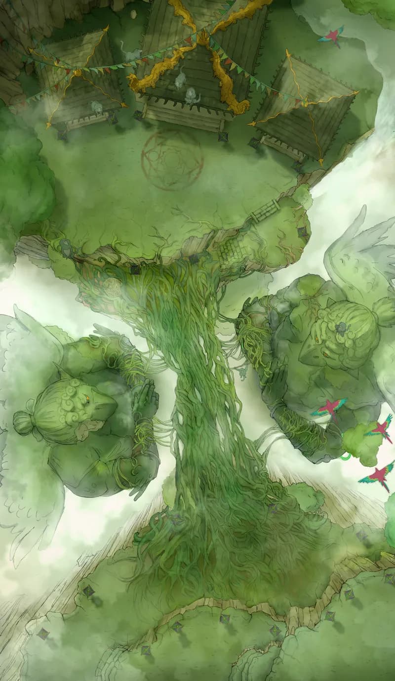 Mountain Monastery map, Jungle Day variant