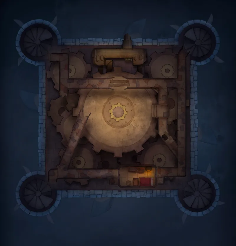 Floating Castle map, Machine Room Night variant thumbnail