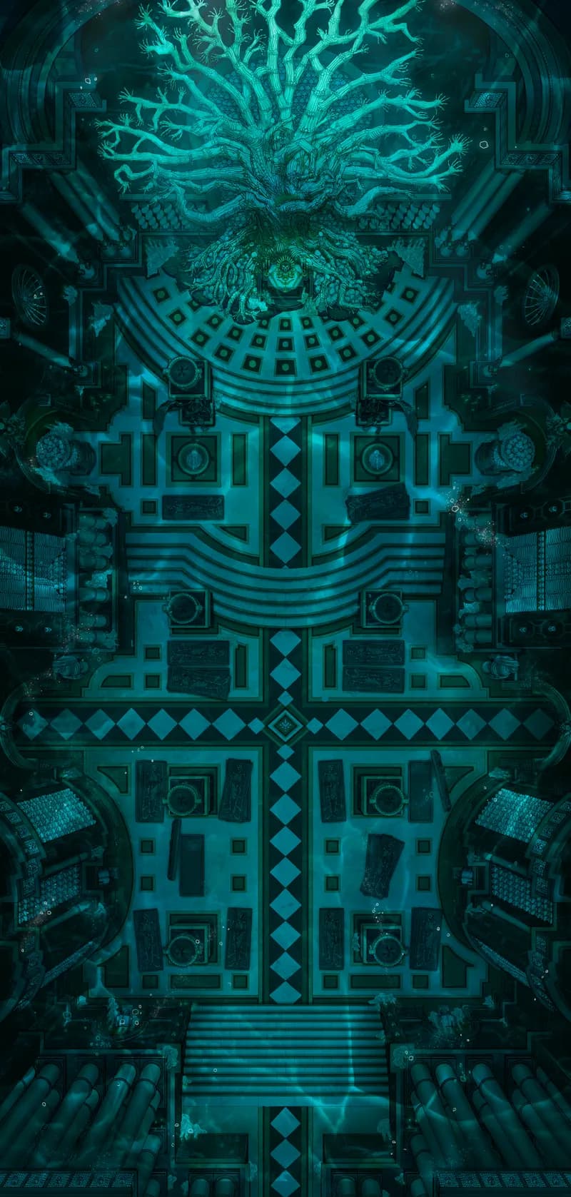 Bone Dryad Ossuary map, Underwater variant thumbnail