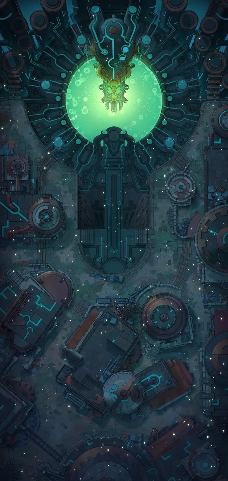 Warforged City Centre map, Fireflies variant