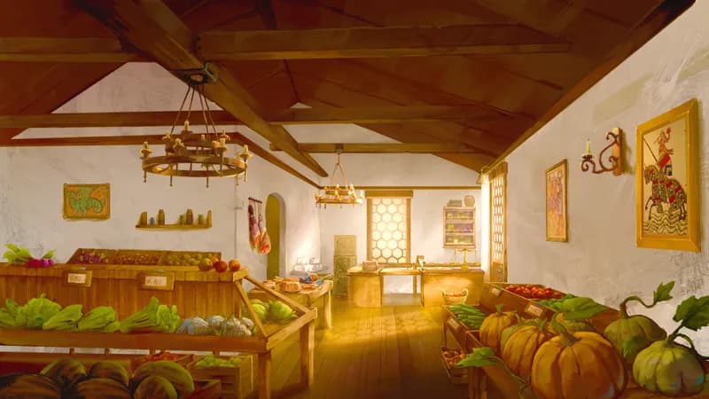 Gentle Village Greengrocer map, Renovated Day variant
