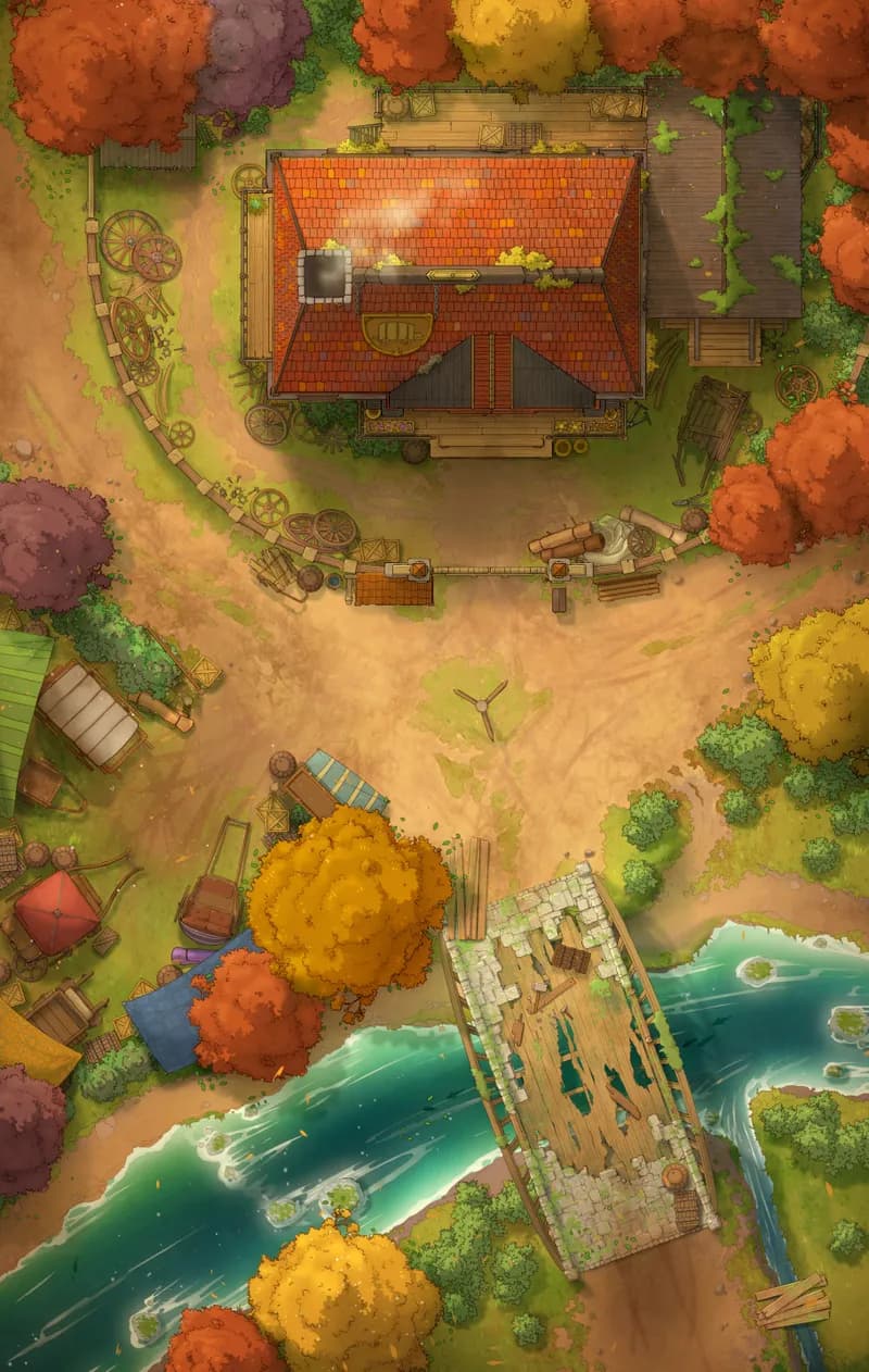 Village Wainwright Shop map, Autumn variant thumbnail