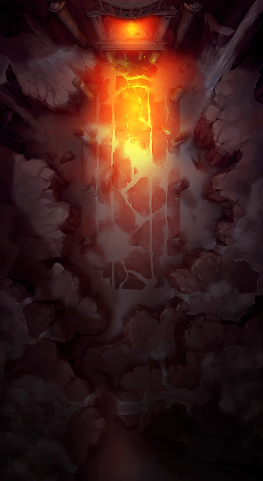 Blue Dragon Lair map, Fire Temple variant thumbnail