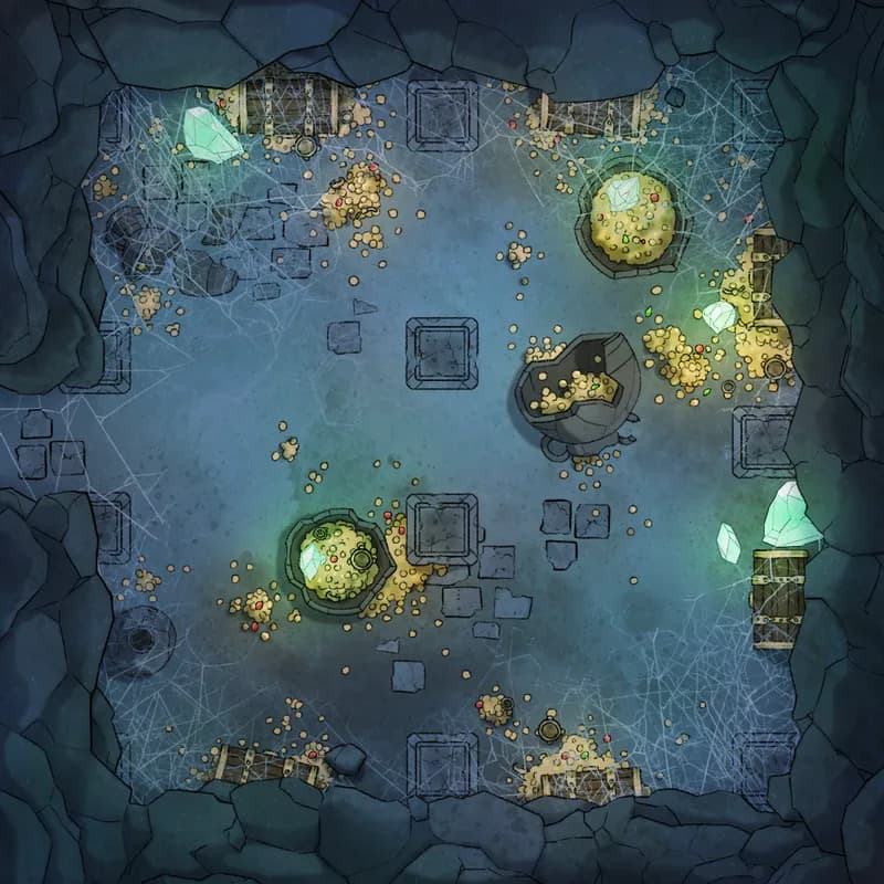 Modular Caves map, Ruins Treasure Room 01 variant thumbnail