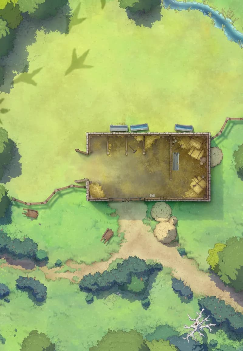 Ages of the Vale: Barn map, Indoors Giant Bird Prints Day variant thumbnail