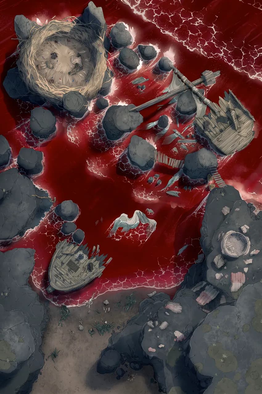 Harpy Cove map, Blood Waters variant thumbnail