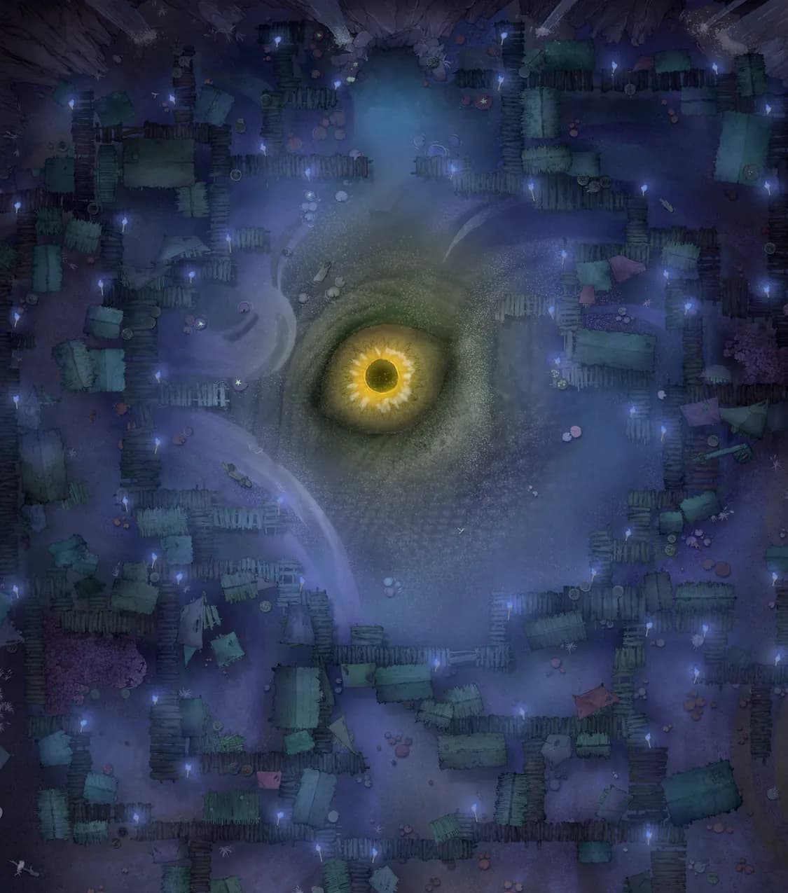 Bullywug Swamp map, Beast Eye Alternative Night variant thumbnail